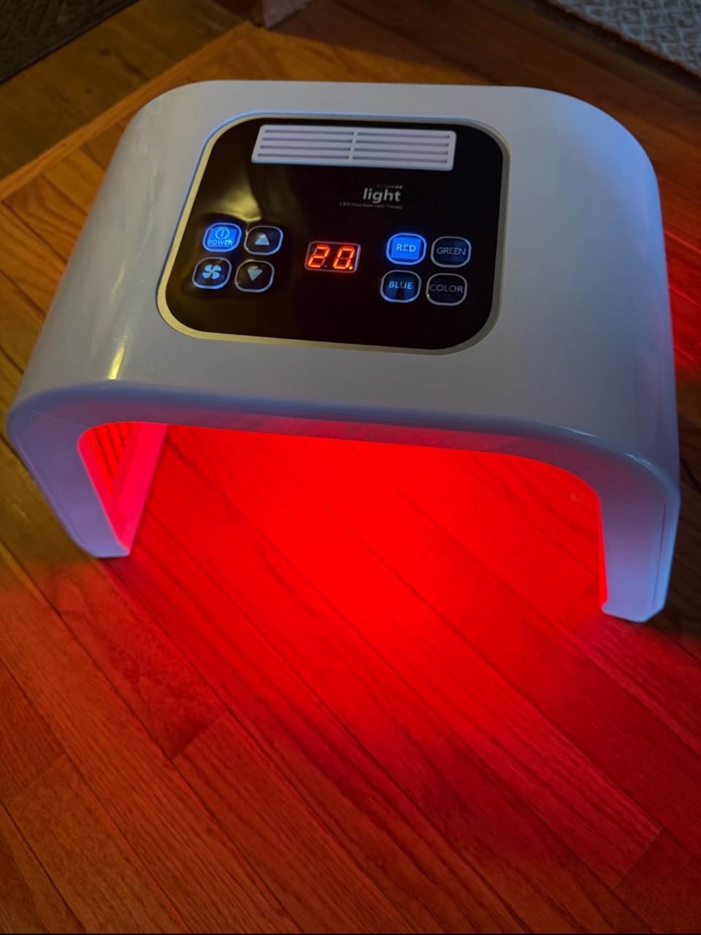 Light therapy for face